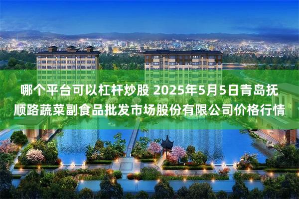 哪个平台可以杠杆炒股 2025年5月5日青岛抚顺路蔬菜副食品批发市场股份有限公司价格行情