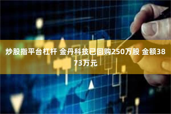 炒股指平台杠杆 金丹科技已回购250万股 金额3873万元