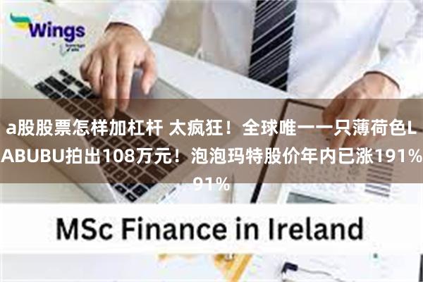 a股股票怎样加杠杆 太疯狂！全球唯一一只薄荷色LABUBU拍出108万元！泡泡玛特股价年内已涨191%