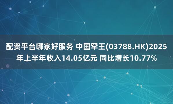 配资平台哪家好服务 中国罕王(03788.HK)2025年上半年收入14.05亿元 同比增长10.77%