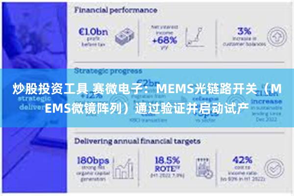 炒股投资工具 赛微电子：MEMS光链路开关（MEMS微镜阵列）通过验证并启动试产