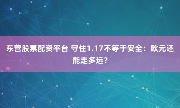 东营股票配资平台 守住1.17不等于安全：欧元还能走多远？