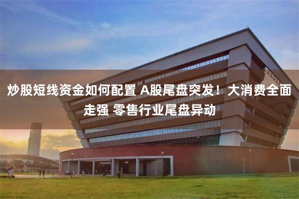 炒股短线资金如何配置 A股尾盘突发!大消费全面走强 零售行业尾盘异动