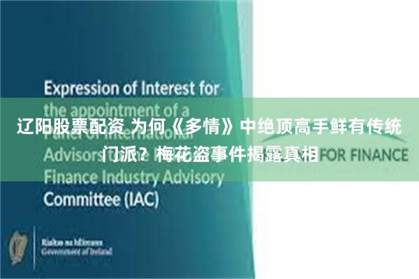辽阳股票配资 为何《多情》中绝顶高手鲜有传统门派？梅花盗事件揭露真相